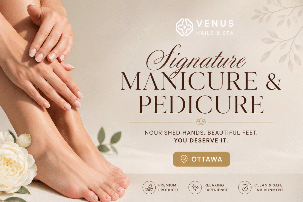 Best Manicure and Pedicure in Ottawa for Relaxation, Style & Self-Care Manicure and Pedicure in Ottawa - Venus Nails & Spa