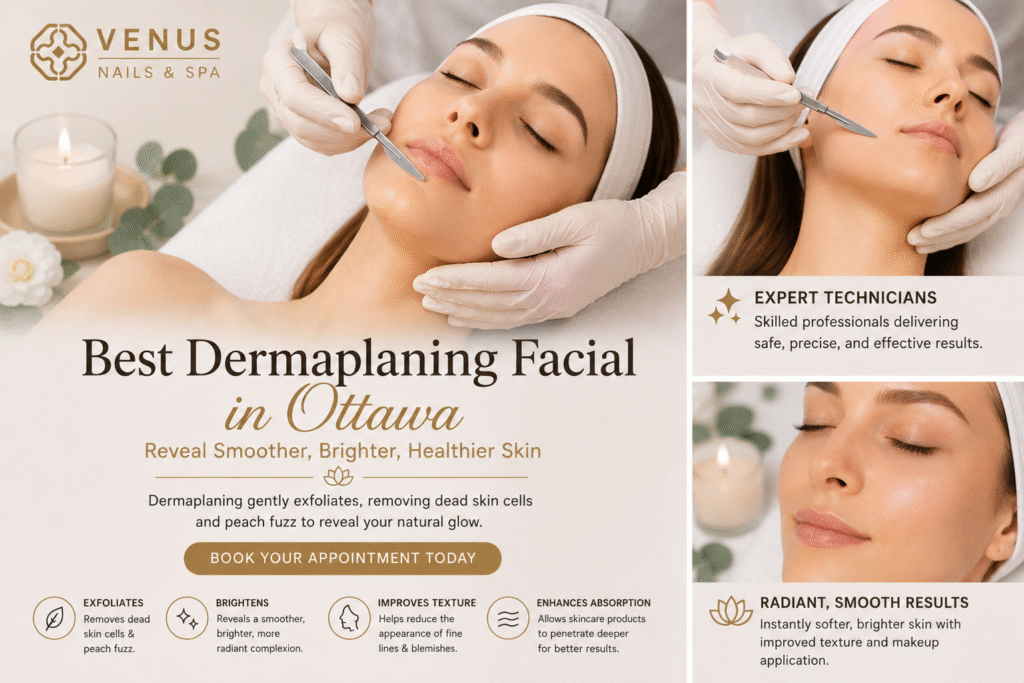 best dermaplaning facial in ottawa venus nails & spa