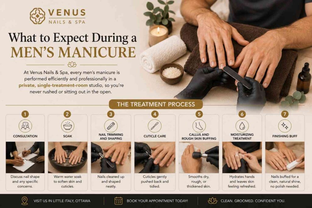 Men's Manicure Treatment Near Me in Ottawa