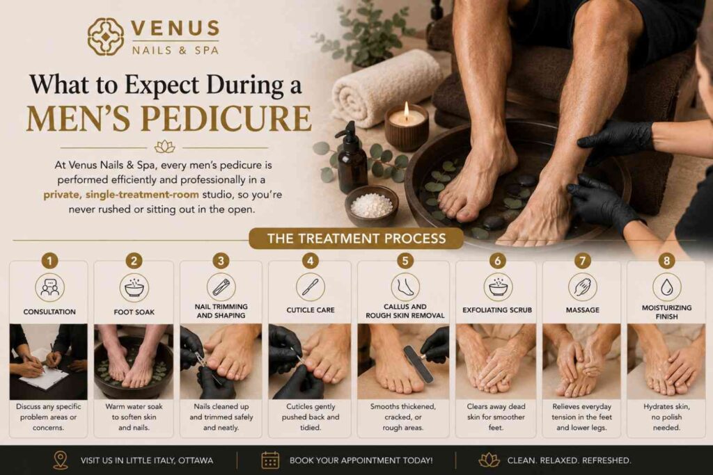 Men's Pedicure Treatment Near Me in Ottawa
