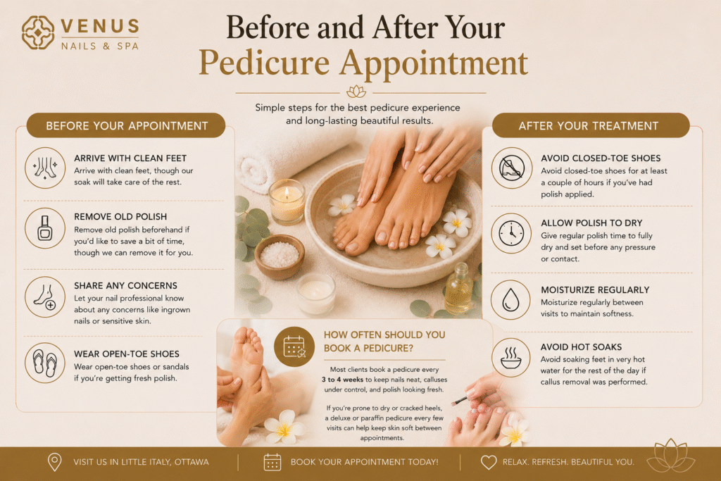 Pedicure Appointment Near Me in Ottawa and Preston